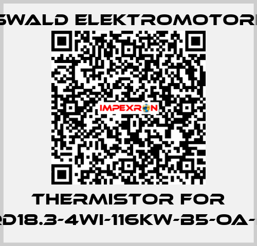 Thermistor for FQD18.3-4WI-116kW-B5-OA-DN Oswald Elektromotoren