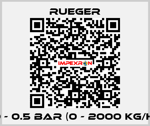0 - 0.5 BAR (0 - 2000 KG/H) Rueger