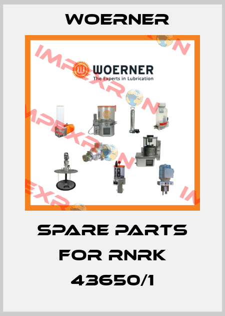 Spare parts for RNRK 43650/1 Woerner