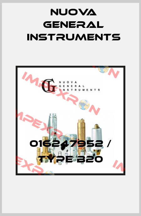016247952 / Type B20 Nuova General Instruments