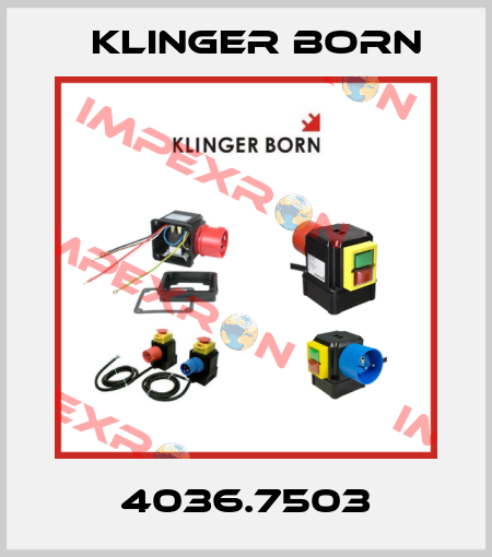 4036.7503 Klinger Born
