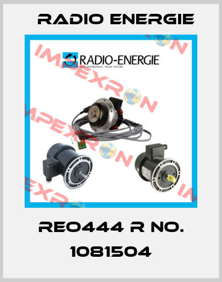 REO444 R NO. 1081504 Radio Energie