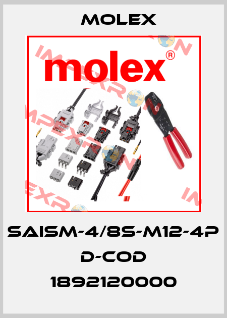SAISM-4/8S-M12-4P D-COD 1892120000 Molex
