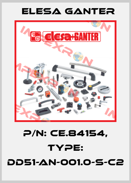 P/N: CE.84154, Type: DD51-AN-001.0-S-C2 Elesa Ganter