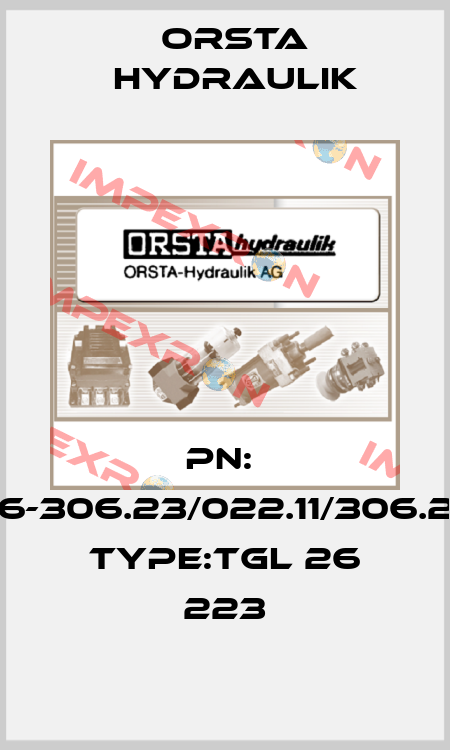 PN:  06-306.23/022.11/306.23  Type:TGL 26 223 Orsta Hydraulik