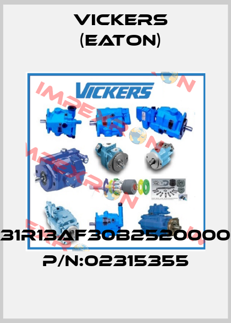 Type:PVH131R13AF30B252000002001AB01 P/N:02315355 Vickers (Eaton)