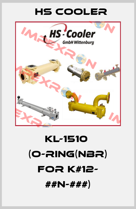 KL-1510  (O-ring(NBR) for K#12- ##N-###) HS Cooler