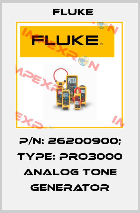 p/n: 26200900; Type: Pro3000 Analog Tone Generator Fluke