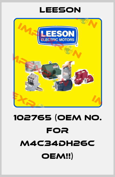 102765 (OEM No. for M4C34DH26C OEM!!) Leeson