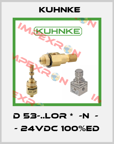 D 53-..LOR *  -N  -      - 24VDC 100%ED Kuhnke