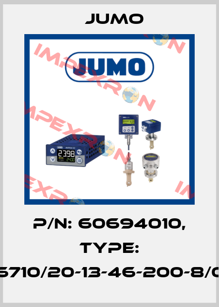P/N: 60694010, Type: 606710/20-13-46-200-8/000 Jumo