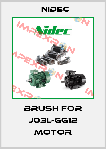 Brush for J03L-GG12 motor Nidec