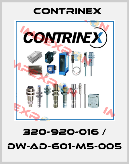 320-920-016 / DW-AD-601-M5-005 Contrinex