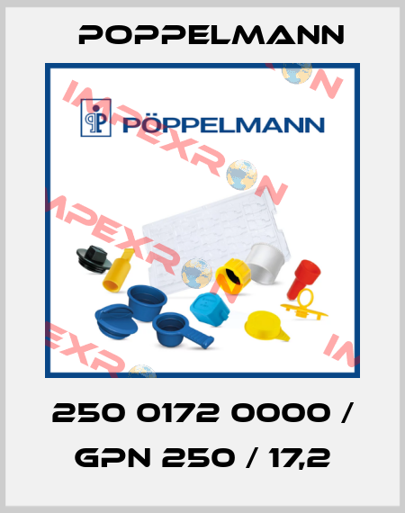 250 0172 0000 / GPN 250 / 17,2 Poppelmann