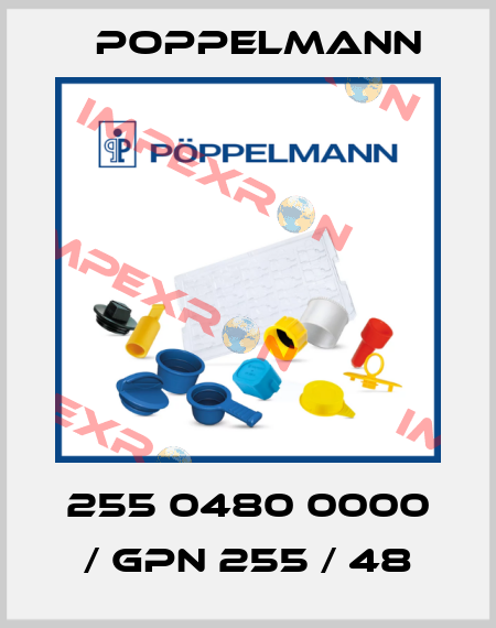 255 0480 0000 / GPN 255 / 48 Poppelmann