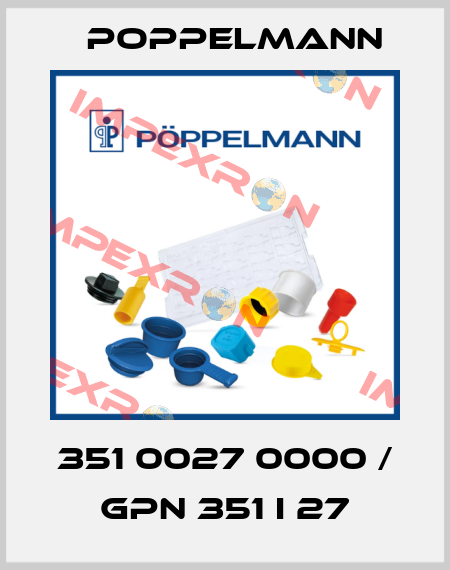 351 0027 0000 / GPN 351 I 27 Poppelmann
