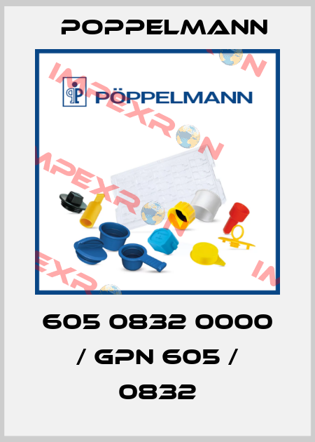 605 0832 0000 / GPN 605 / 0832 Poppelmann