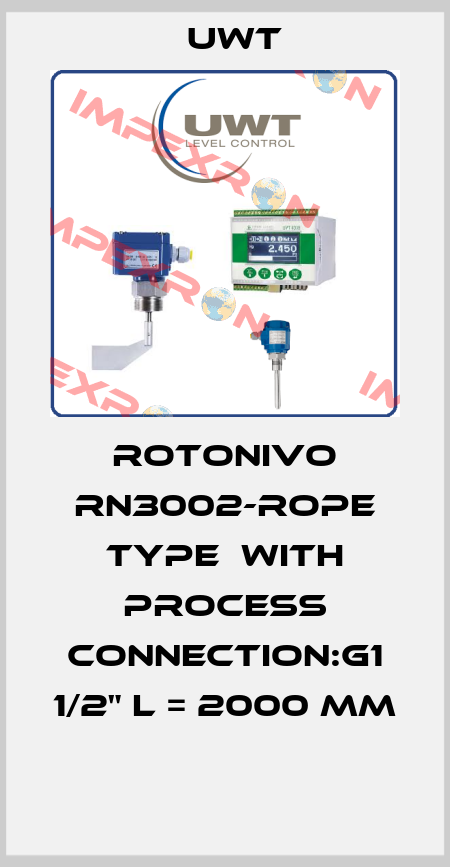 ROTONIVO RN3002-ROPE TYPE  WITH PROCESS CONNECTION:G1 1/2" L = 2000 MM  Uwt
