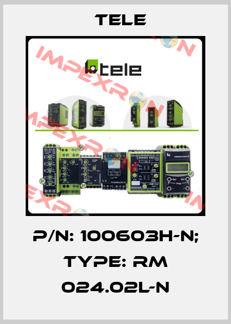 p/n: 100603H-N; Type: RM 024.02L-N Tele