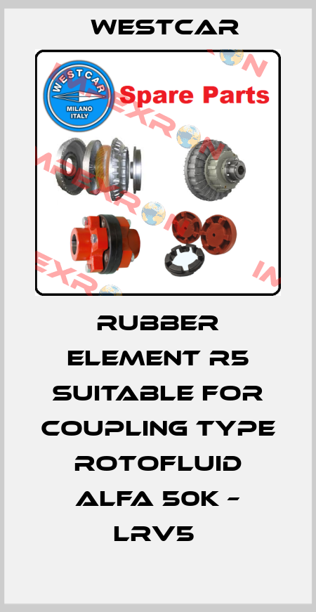 RUBBER ELEMENT R5 SUITABLE FOR COUPLING TYPE ROTOFLUID ALFA 50K – LRV5  Westcar