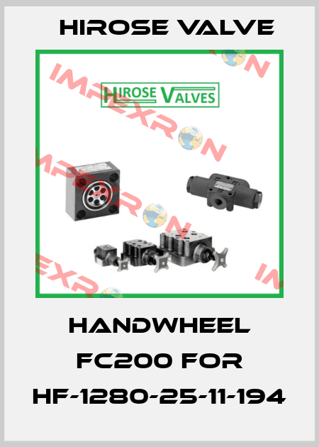 Handwheel FC200 for HF-1280-25-11-194 Hirose Valve