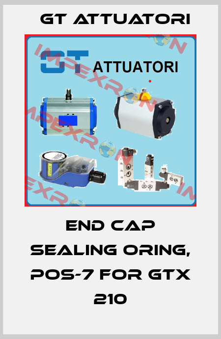 END CAP SEALING ORING, POS-7 for GTX 210 GT Attuatori