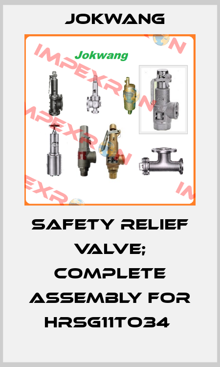 SAFETY RELIEF VALVE; COMPLETE ASSEMBLY FOR HRSG11TO34  Jokwang