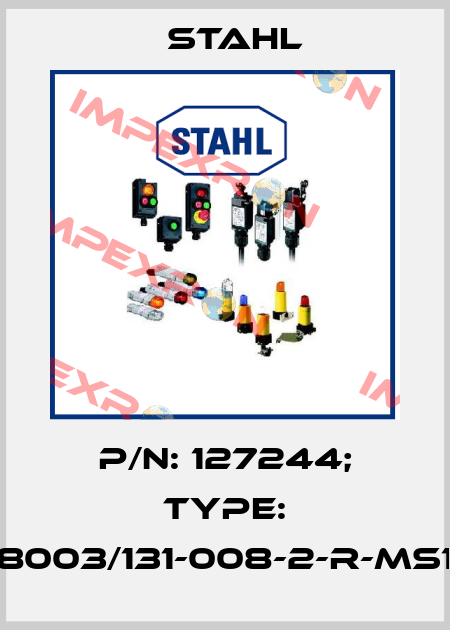p/n: 127244; Type: 8003/131-008-2-r-MS1 Stahl