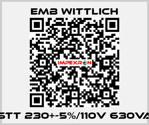 STT 230+-5%/110V 630VA EMB Wittlich
