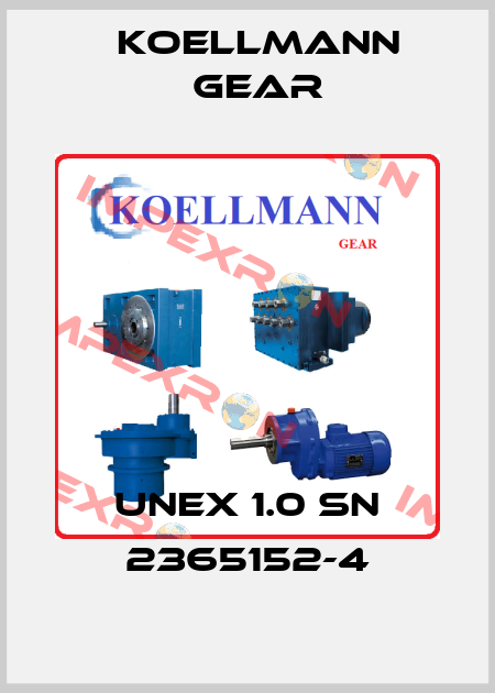UNEX 1.0 SN 2365152-4 KOELLMANN GEAR