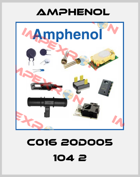 C016 20D005 104 2 Amphenol