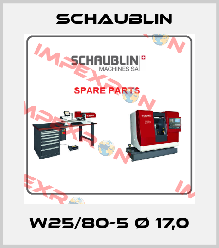 W25/80-5 Ø 17,0 Schaublin