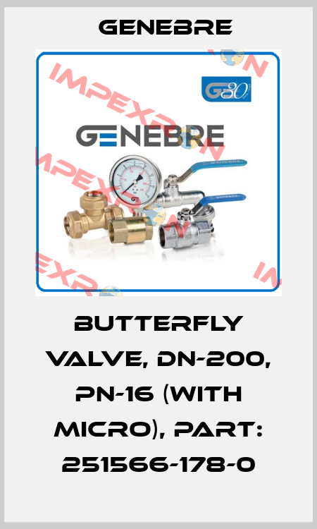 Butterfly Valve, DN-200, PN-16 (with micro), Part: 251566-178-0 Genebre