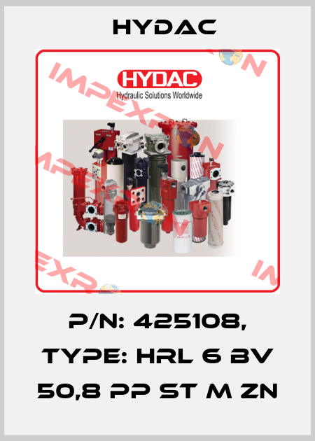 p/n: 425108, Type: HRL 6 BV 50,8 PP ST M ZN Hydac