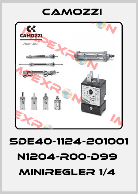 SDE40-1124-201001  N1204-R00-D99  MINIREGLER 1/4  Camozzi