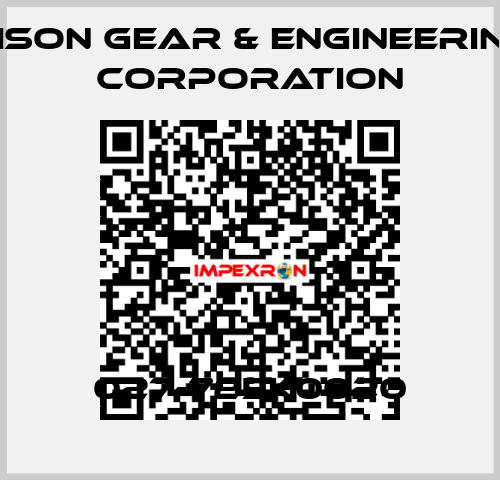 027-725K0020 Bison Gear & Engineering Corporation