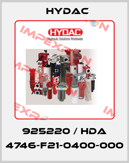 925220 / HDA 4746-F21-0400-000 Hydac