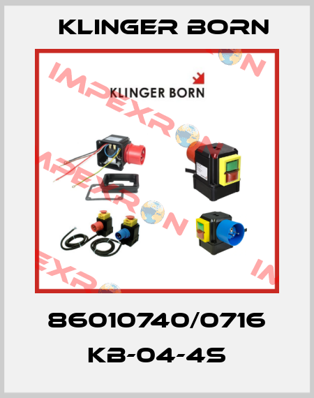 86010740/0716 KB-04-4s Klinger Born
