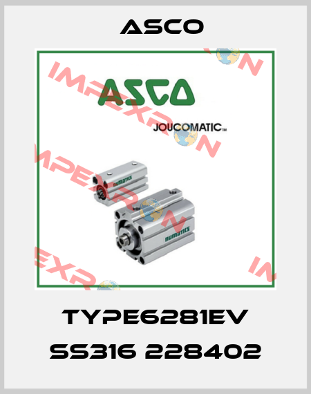 TYPE6281EV SS316 228402 Asco
