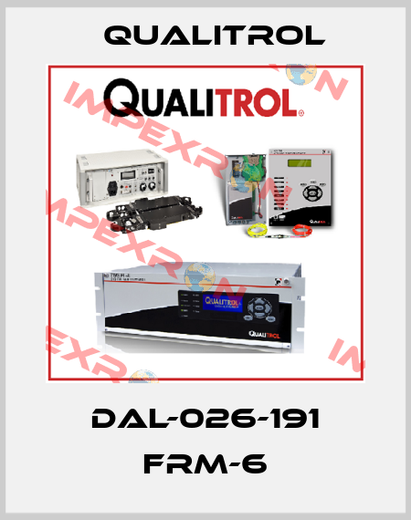 DAL-026-191 FRM-6 Qualitrol
