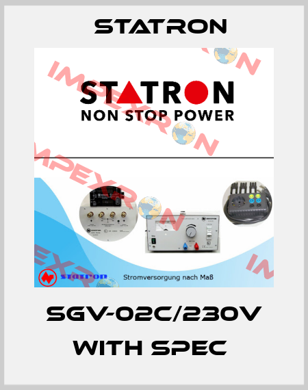 SGV-02C/230V WITH SPEC  Statron