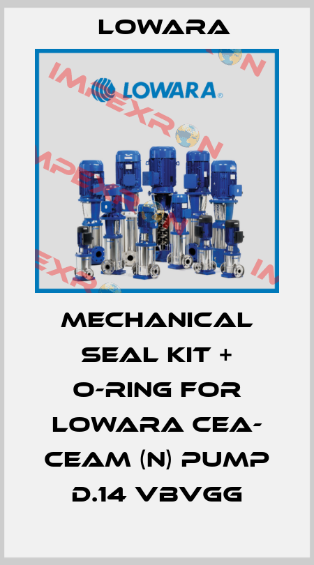 mechanical seal kit + o-ring for LOWARA CEA- CEAM (N) pump d.14 VBVGG Lowara