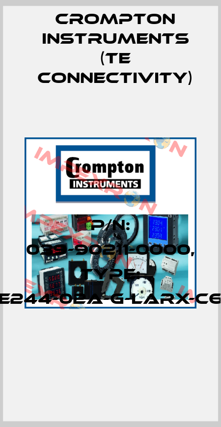 P/N: 039-90211-0000, Type: E244-02A-G-LARX-C6 CROMPTON INSTRUMENTS (TE Connectivity)