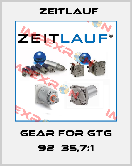gear for GTG 92  35,7:1 Zeitlauf