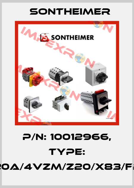P/N: 10012966, Type: NLT20A/4VZM/Z20/X83/FR/GB Sontheimer