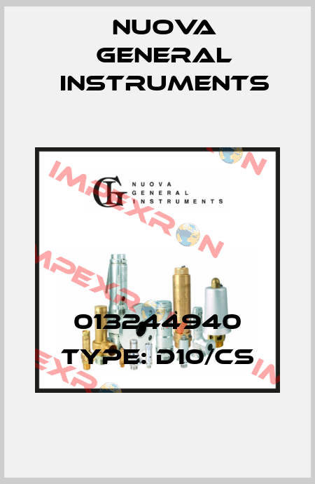 013244940 Type: D10/CS Nuova General Instruments