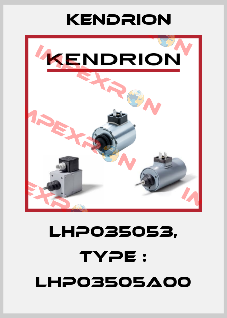 LHP035053, Type : LHP03505A00 Kendrion