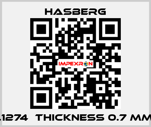  1.1274  thickness 0.7 mm  Hasberg