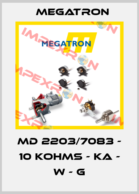 MD 2203/7083 - 10 KOHMS - KA - W - G Megatron