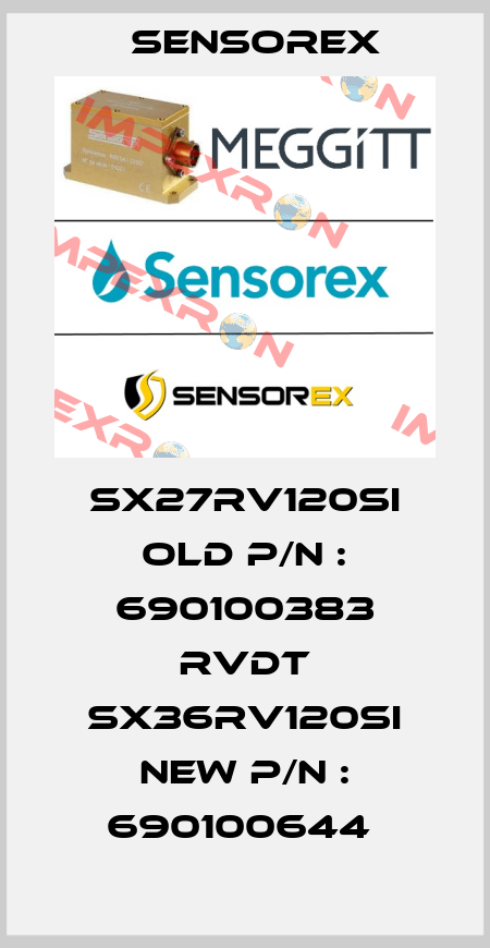 SX27RV120SI OLD P/N : 690100383 RVDT SX36RV120SI NEW P/N : 690100644  Sensorex